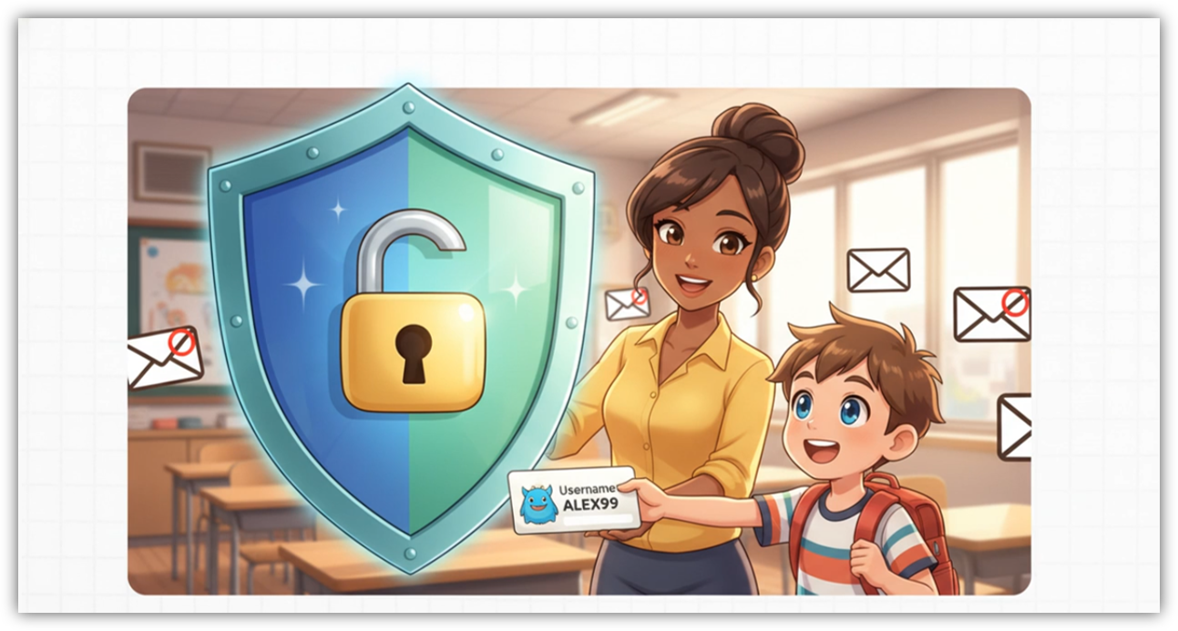 Élève lisant sur tablette