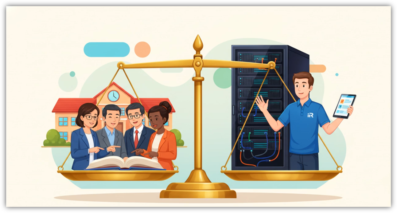 Élève lisant sur tablette