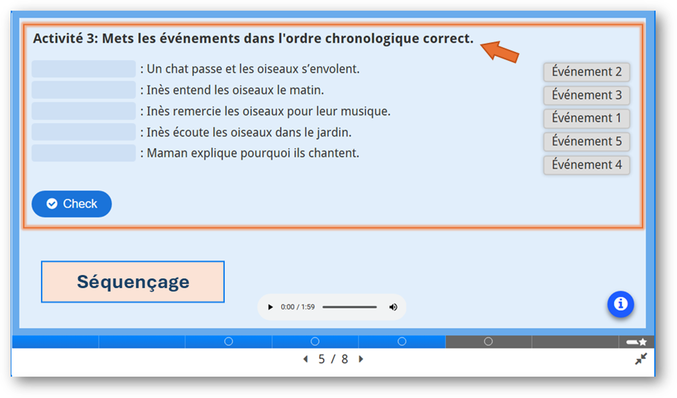 Élève lisant sur tablette